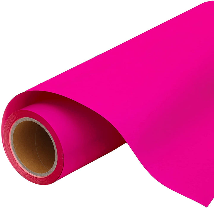 Neon HTV Vinyl - Pink Heat Transfer Roll 20 Wide - More Colors